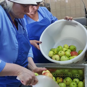 Ukrinų kaimo bendruomenės narių profesinių žinių ir įgūdžių įgijimas vaisių, daržovių perdirbimo srityje